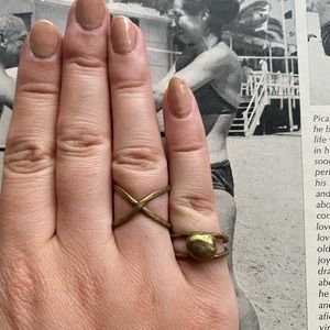 Brass “X & O” Ring Set